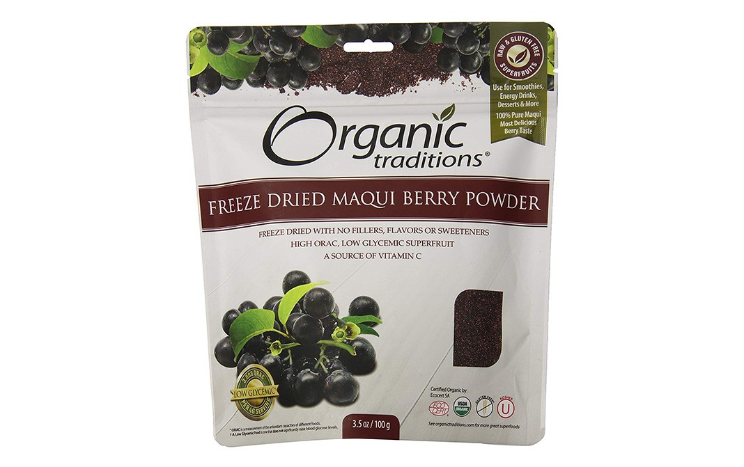 Organic Traditions Freeze Dried Maqui Berry Powder   Pack  100 grams